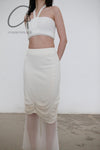 SWAYING/KNIT Pleated Skirt SW22SSB06 White